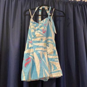 Lilly Pulitzer sailboat print halter skort